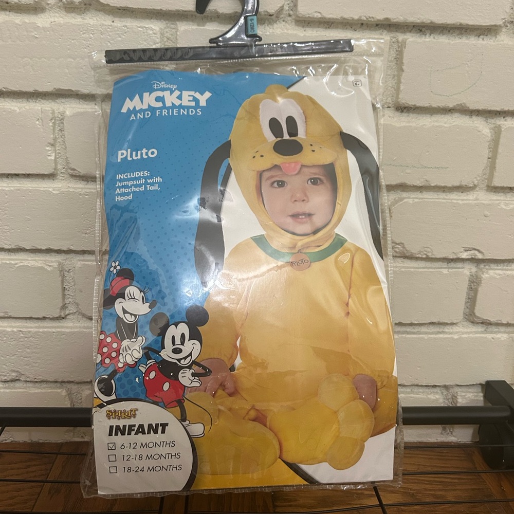 Spirit Disney Pluto Yellow Infant Costume 6-12M